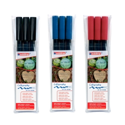 Calligraphy Stift 2,0, 3,5, 5,0 mm Schwarz, Rot, Blau