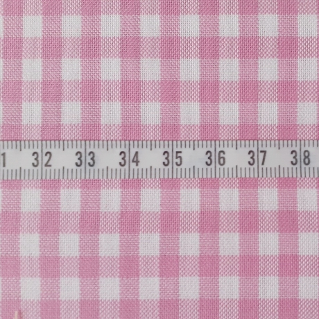 Webstoff Capri Karo klein rosa/pink