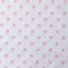 Druckstoff Capri Punkte weiß/rosa