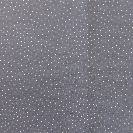 Druckstoff Capri Mini Dots jeansblau/weiß