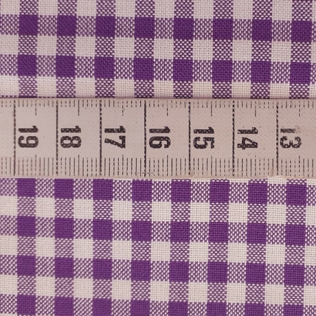 Webstoff Capri Karo klein violett