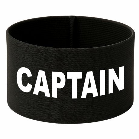 gummielastische Armbinde 10 cm bedruckt mit CAPTAIN