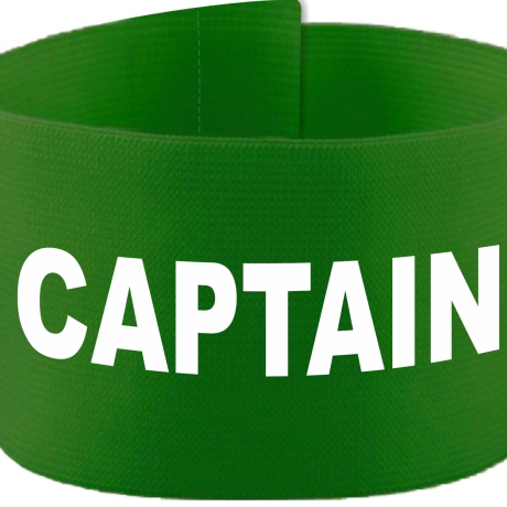 Klett-Armbinde 10 cm Höhe bedruckt mit CAPTAIN