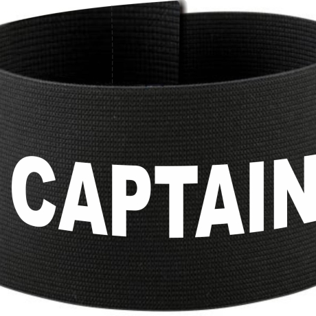 Klett-Armbinde 10 cm Höhe bedruckt mit CAPTAIN