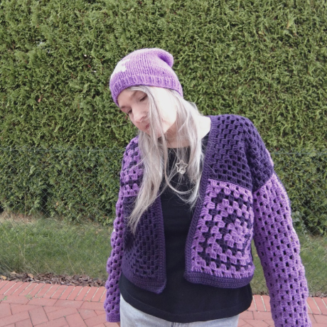 Moon & Star Cardigan Häkelanleitung PDF