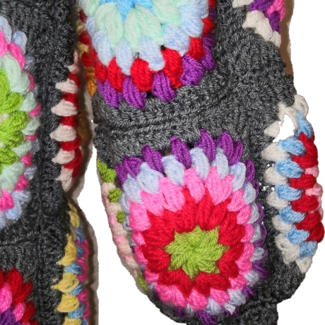 Cardigan, Granny-Square-Cardigan, Hoody,Boho-Cardigan-Damenjacke