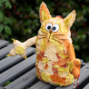 UPCYCLING Türstopper Katze mit Trageschlaufe