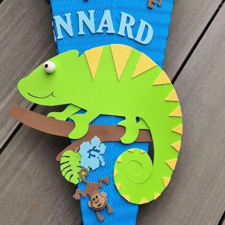 Chamäleon Schultüte personalisierbar 68cm oder 85cm
