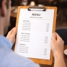 Klemmbrett aus Eiche mit – Holz Klemmbrett z.B. für Büro & Gastro