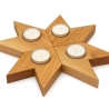 Adventskerzenhalter „Chevron-Stern“ Adventskranz rustikal