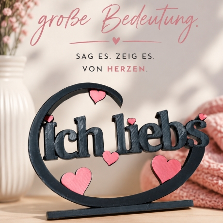 Ich liebs – Deko zum Verschenken & personalisierbar | Handgemacht