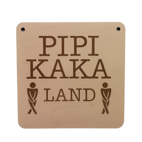 Toilettenschild Pipi Kaka Land