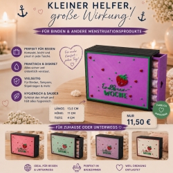 Periodenbox für Tampons & Binden – für unterwegs