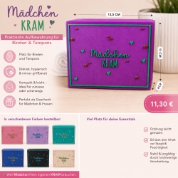 Periodenbox für Tampons & Binden – für unterwegs