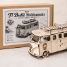 Holzbausatz Camper-Bus im T1-Stil – Lasercut Modell