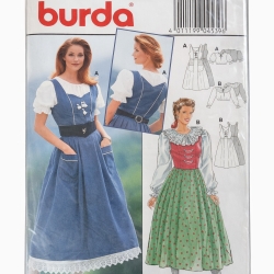 burda 4539 Dirndl mit Bluse Trachtenkleid Gr. 36–48
