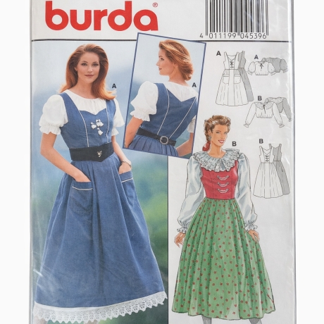 burda 4539 Dirndl mit Bluse Trachtenkleid Gr. 36–48