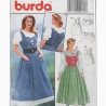 burda 4539 Dirndl mit Bluse Trachtenkleid Gr. 36–48