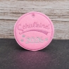Schultütenanhänger „Schulkind 2026“ in Rosa