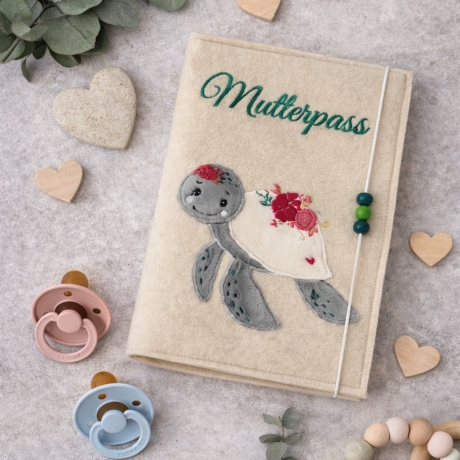 Mutterpasshülle Boho Schildkröte