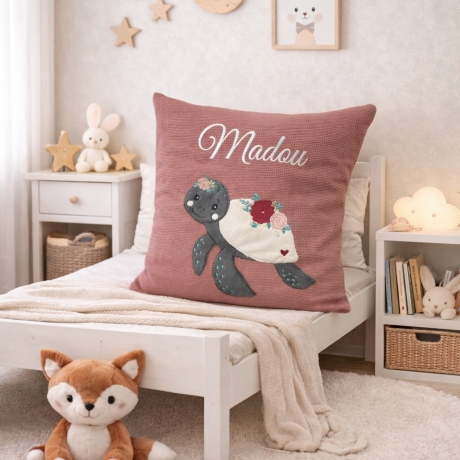 Persoanlisierte Nameskissen mit Schildkröte