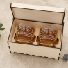 Personalisiertes Whiskyglas-Set in Holzschatulle