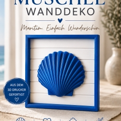 3D-Wandbild Muschel – Maritime Wanddeko