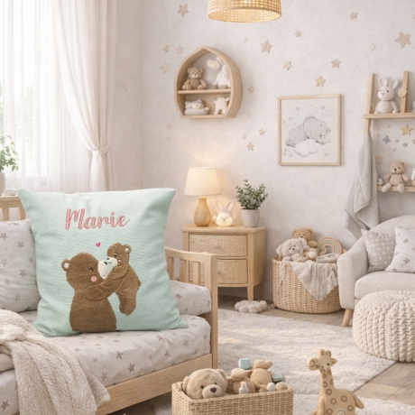 Persoanlisierte Nameskissen mit Bären