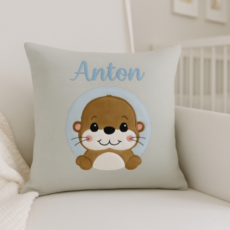 Persoanlisierte Nameskissen mit Biber