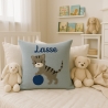Persoanlisierte Nameskissen mit Katze mit Ball