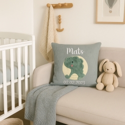 Persoanlisierte Nameskissen mit Dino