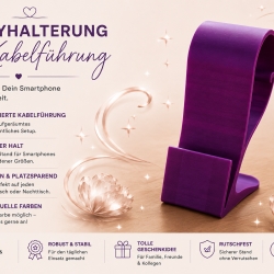Handyhalterung mit Herz – Individuelles Design & Lademöglichkeit