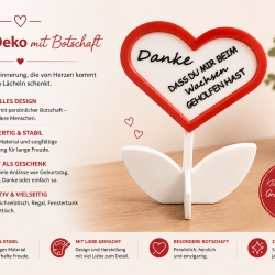 Danke Blume – Geschenk für Muttertag, Vatertag & Geburtstag