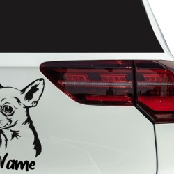 Aufkleber Hund Chihuahua Kurzhaar 1