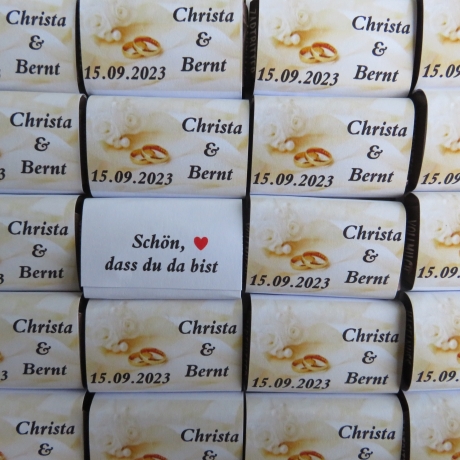 Schokolade als Gastgeschenk 20 Täfelchen für jeden Anlass  