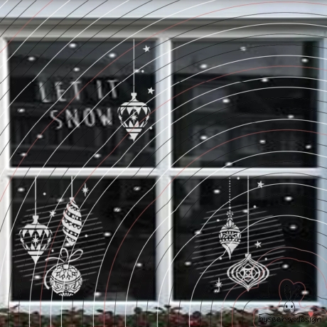 Christmas-baubles Plotterdatei SVG DXF