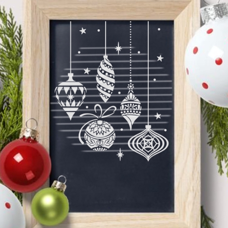 Christmas balls Plotterdatei SVG DXF FCM