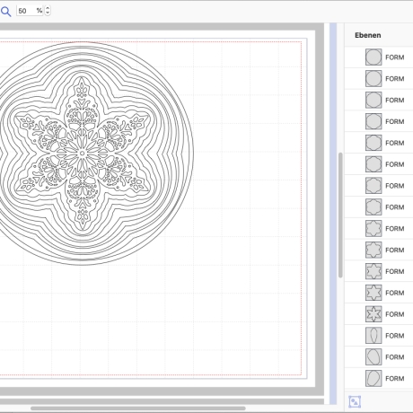 Christmas star Plotterdatei SVG DXF FCM