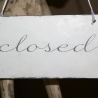 Wendeschild open / closed Shabby Chic