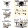 Handgefertigtes Flaschenflugzeug / Ideal für Schnaps, Wein, Sekt