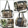 High-End Designertasche im Military-Stil - UPCYCLING Handtasche