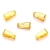 20x Collierschlaufe groß 11x4mm Anhängeröse Haken gold