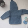 Strickjacke Baby Blau diverse Größen