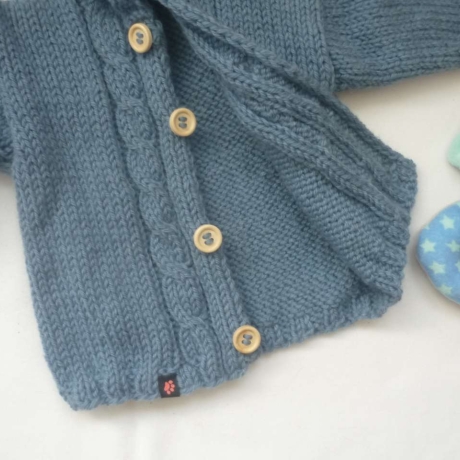 Strickjacke Baby Blau diverse Größen