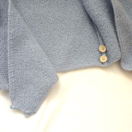 Wickeljacke Baby in Hellblau und der Größe 50/56