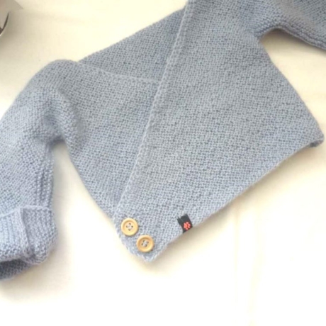 Wickeljacke Baby in Hellblau und der Größe 50/56
