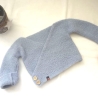 Wickeljacke Baby in Hellblau und der Größe 50/56
