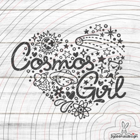 Cosmos Girl Plotterdatei SVG DXF