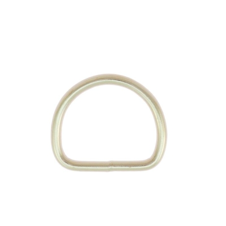 D-Ring 10 Stk. 20,26,30mm Silberfarben Halbring Metall