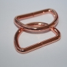 D-Ringe 30 mm rosegold 2 Stück kupferrot glänzend